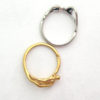Man/Woman Embrace Puzzle Ring I-Sterling & 14K Yellow Gold - Image 2