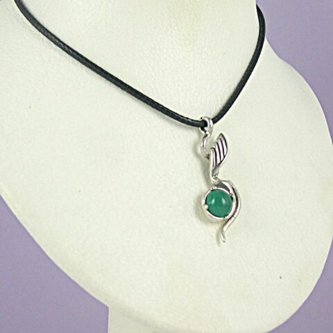 Seedling Necklace with Gemstone