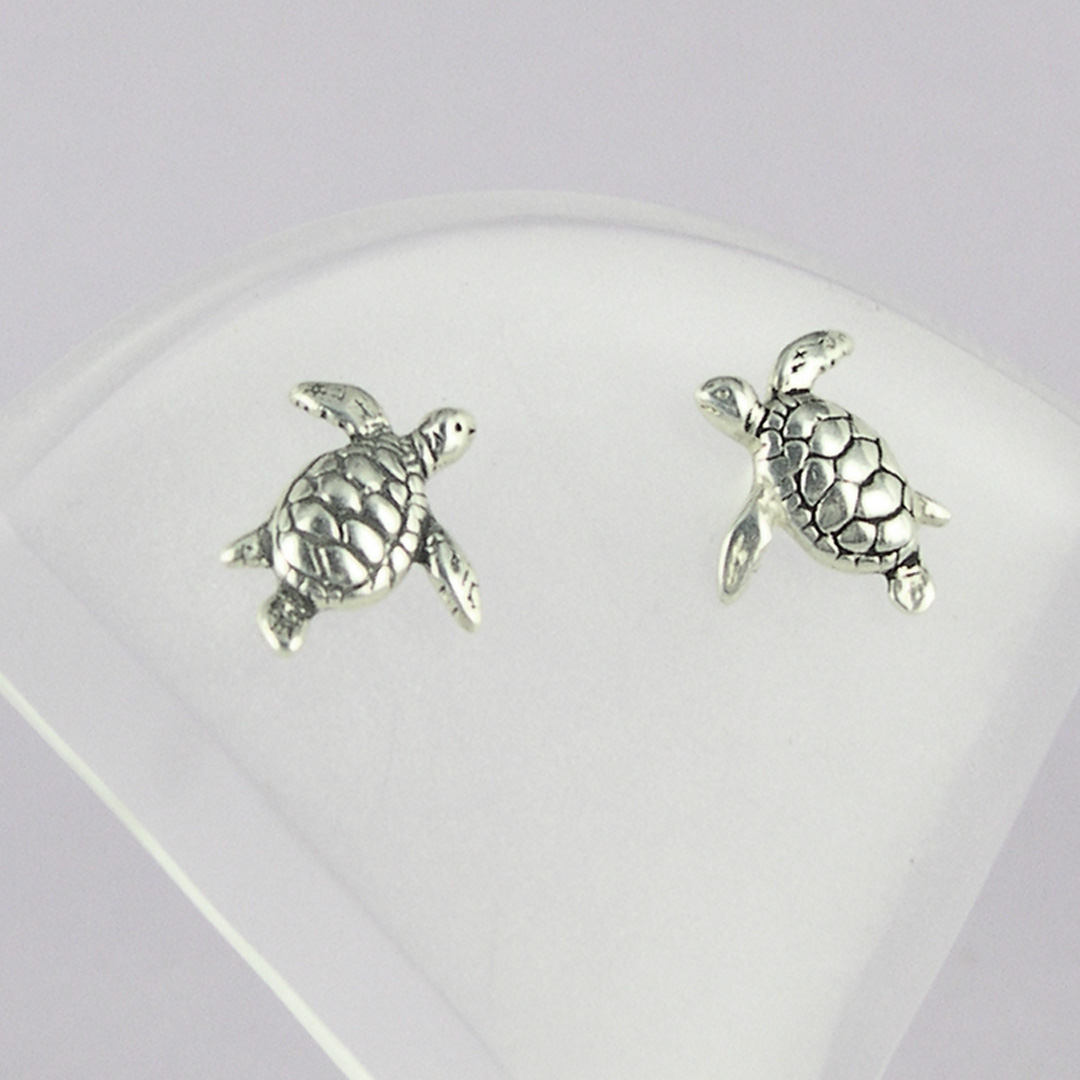 Turtle Post Earrings - Jane Iris Designs