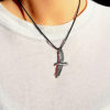 Soaring Raven Necklace-Silver - Image 2