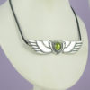 Ra with Aquamarine or Peridot Gemstone