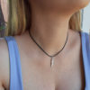Feather Necklace-Silver - Image 3