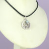Om Pendant with Aquamarine