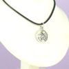 Om Pendant with Peridot or Sapphire