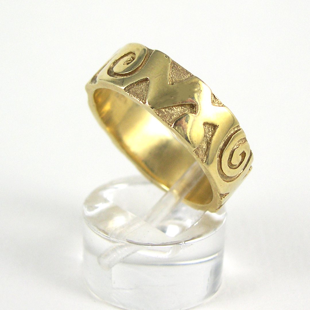 Abstract Ring 14k Gold Jane Iris Designs