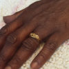Man & Man Embrace Puzzle Ring-14K Gold Plate - Image 3