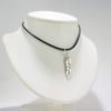 Feather Necklace-Silver