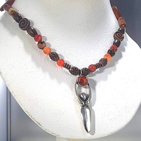 Spirit Healer Necklace with Amber